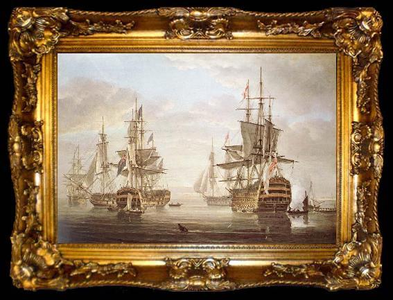 framed  Nicholas Pocock This work of am exposing they five vessel as elbow bare that gora with Horatio Nelson and banskarriar, ta009-2
